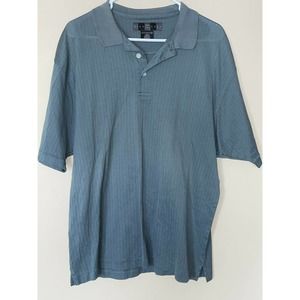 Nike Golf Polo Olive Green 100% Cotton Ribbed Short Sleeve Men’s‎ Shirt Large